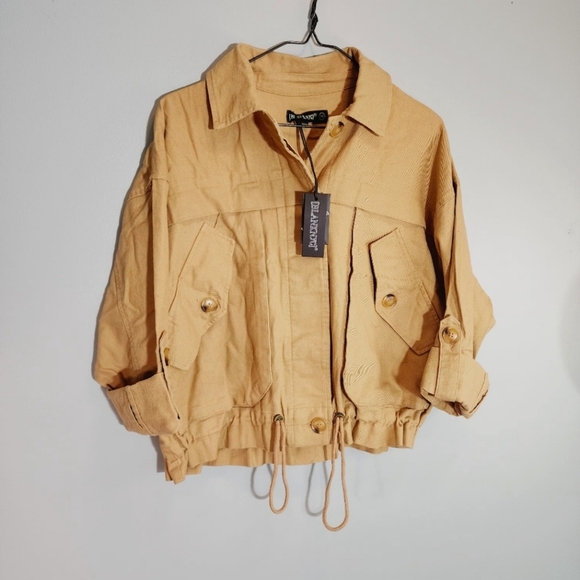 NWT Blank NYC Linen Utility Jacket - Picture 6 of 8